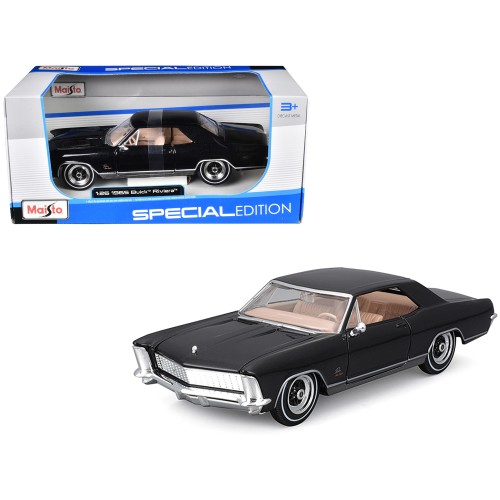 1965 Buick Riviera Gran Sport Black Metallic 'Special Edition' Series 1/26 Diecast Model Car by Maisto