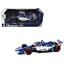 Dallara IndyCar #8 Linus Lundqvist 'The American Legion' Chip Ganassi Racing (Road Course Configuration) 'NTT IndyCar Series' (2024) 1/18 Diecast Model Car by Greenlight