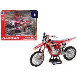 GasGas MC 450F Motorcycle #51 Justin Barcia 'GasGas Factory Racing - Red Bull' 1/12 Diecast Model by New Ray