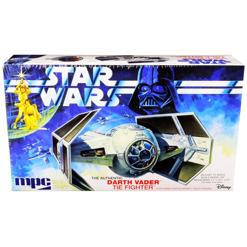 Skill 2 Model Kit Darth Vader's Tie Fighter 'Star Wars: Episode IV – A New Hope' (1977) Movie by MPC