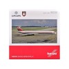 Ilyushin IL-62M Commercial Aircraft 'German Luftwaffe' (11+22) White with Red Stripes 1/200 Diecast Model Airplane by Herpa