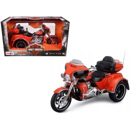 2021 Harley Davidson CVO Tri Glide Motorcycle Orange 'H-D Custom' 1/12 Diecast Model by Maisto