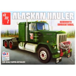 Skill 3 Model Kit Kenworth Conventional Tractor 'Alaskan Hauler' 1/25 Scale Model by AMT
