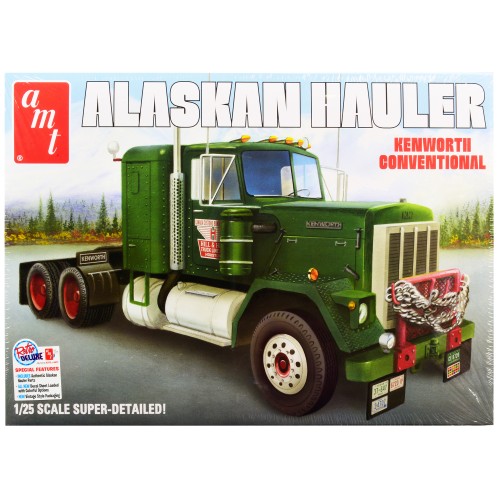 Skill 3 Model Kit Kenworth Conventional Tractor 'Alaskan Hauler' 1/25 Scale Model by AMT