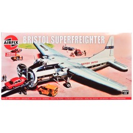 Level 2 Model Kit Bristol Superfreighter Freighter Aircraft 'British United Air Ferries (BUAF)' 1/72 Plastic Model Kit by Airfix