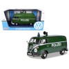 Volkswagen Type 2 (T1) Police Van 'Polizei' Dark Green 1/24 Diecast Model Car by Motormax