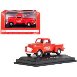 1948 Ford F1 Pickup Truck 'Coca-Cola' Red 1/72 Diecast Model Car by Motorcity Classics