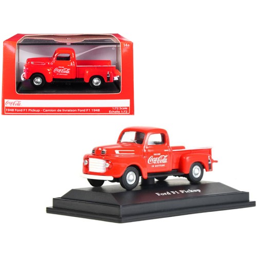 1948 Ford F1 Pickup Truck 'Coca-Cola' Red 1/72 Diecast Model Car by Motorcity Classics