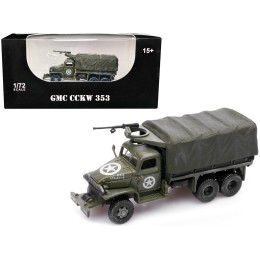GMC CCKW 353 Truck With Mounted Gun Olive Drab '4734511-S' US Army World War II 1/72 Diecast Model by Legion