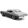 1967 Chevrolet Impala SS Silver Metallic and Black 'Bigtime Muscle' Series 1/24 Diecast Model Car by Jada