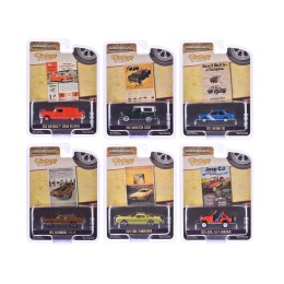 'Vintage Ad Cars' Series 11 Set of 6 pieces 1/64 Diecast Model Cars by Greenlight