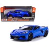 2020 Chevrolet Corvette C8 Stingray Blue Metallic 'Timeless Legends' 1/24 Diecast Model Car by Motormax
