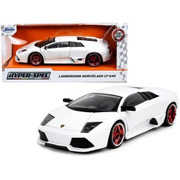Lamborghini Murcielago LP640 White 'Hyper-Spec' 1/24 Diecast Model Car by Jada
