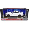 2018 Ford Mustang GT Police Car Unmarked Plain White 'Law Enforcement and Public Service' Series 1/24 Diecast Model Car by Motormax