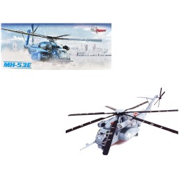 Sikorsky MH-53E Sea Dragon Helicopter 'United States Navy Black Stallions Tail Number 40' Light Gray 1/72 Diecast Model by Panzerkampf