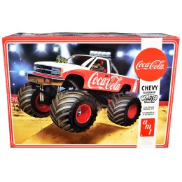 Skill 2 Model Kit Chevrolet Silverado Monster Truck 'Coca-Cola' 1/25 Scale Model by AMT