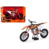 KTM 450 SX-F Dirt Bike Orange and White 1/10 Diecast Motorcycle Model by New Ray