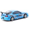 Nissan Silvia (S15) Vertex RHD (Right Hand Drive) 'GReddy' Light Blue 'Global64' Series 1/64 Diecast Model by Tarmac Works