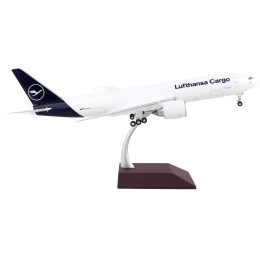 Boeing 777F Commercial Aircraft 'Lufthansa Cargo' White with Blue Tail 'Gemini 200 - Interactive' Series 1/200 Diecast Model Airplane by GeminiJets