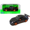 Porsche 911 (997) GT3 RS Black with Orange Accents 1/24-1/27 Diecast Model Car by Welly