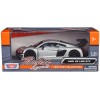 Audi R8 LMS GT3 Silver Metallic 'Timeless Legends' Series 1/24 Diecast Model Car by Motormax
