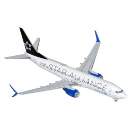 Boeing 737-800 Commercial Aircraft 'United Airlines Star Alliance' (N76516) White with Black Tail 'Gemini 200' Series 1/200 Diecast Model Airplane by GeminiJets