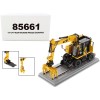 CAT Caterpillar M323F Railroad Wheeled Excavator with Operator and 3 Work Tools Safety Yellow Version 'High Line Series' 1/50 Diecast Model by Diecast Masters