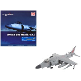 British Aerospace Sea Harrier FA.2 Aircraft with Sea Eagle Missiles 'ZH804 Fairford' (2002) British Royal Navy 'Air Power Series' 1/72 Diecast Model by Hobby Master