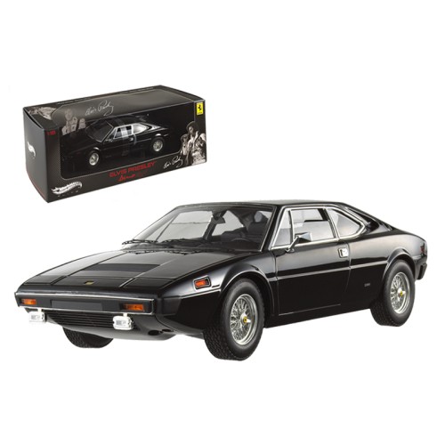 Ferrari Dino 308 GT4 Black (Elvis Presley Owned) 'Elite Edition' Series 1/18 Diecast Model Car by Hot Wheels