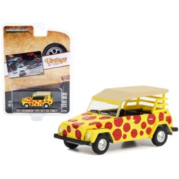 1974 Volkswagen Thing Type 181 Yellow with Red Polka Dots 'Volkswagen Presents The Thing. It Can Be Anything!!!' 'Vintage Ad Cars' Series 8 1/64 Diecast Model Car by Greenlight