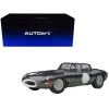 Jaguar Lightweight E Type Roadster RHD (Right Hand Drive) Dark Gray 1/18 Model Car by Autoart