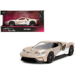 2017 Ford GT Gold Metallic with White Accents 'Pink Slips' Series 1/32 Diecast Model Car by Jada