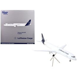 Airbus A321P2F Commercial Aircraft 'Lufthansa Cargo' (D-AEUC) White with Blue Tail 'Gemini 200' Series 1/200 Diecast Model Airplane by GeminiJets