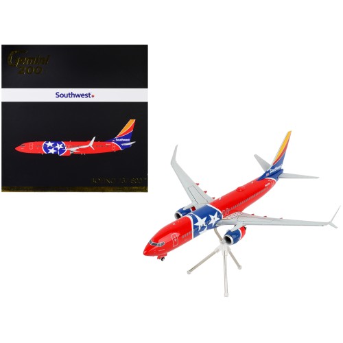 Boeing 737-800 Commercial Aircraft 'Southwest Airlines - Tennessee One' Tennessee Flag Livery 'Gemini 200' Series 1/200 Diecast Model Airplane by GeminiJets