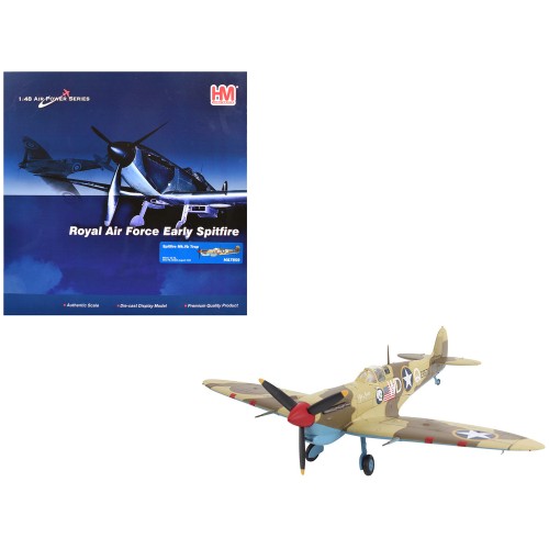 Supermarine Spitfire Mk.Vb Trop Fighter Aircraft 'ER570 4th Fighter Squadron 52nd Fighter Group' (1943) Mediterranean Allied Coastal Air Force 'Air Power Series' 1/48 Diecast Model by Hobby Master