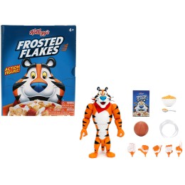 Tony the Tiger 6.75' Moveable Figure with Alternate Hands and Accessories 'Kellogg's Frosted Flakes' Model by Jada