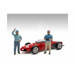 'Racing Legends' 50's Set of 2 Diecast Figures for 1/43 Scale Models by American Diorama