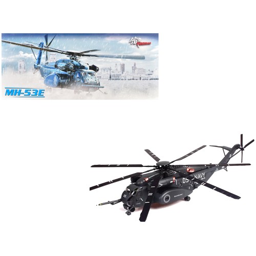 Sikorsky MH-53E Sea Dragon Helicopter 'United States Navy Blackhawks Tail Number 05' Dark Gray 1/72 Diecast Model by Panzerkampf