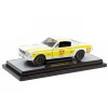 1966 Ford Mustang 2+2 GT #57 'Shell Oil' White with Yellow Stripes Limited Edition to 5650 pieces Worldwide 1/24 Diecast Model Car by M2 Machines