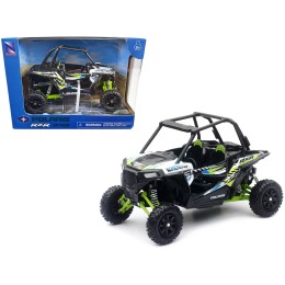 Polaris RZR XP 1000 Dune Buggy White Lightning and Bright Green 1/18 Diecast Model by New Ray