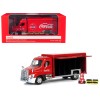 Beverage Delivery Truck 'Coca-Cola' with Handcart and 4 Bottle Cases 1/50 Diecast Model by Motorcity Classics