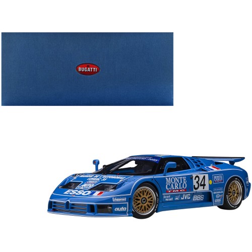 Bugatti EB110 #34 Alain Cudini - Eric Helary - Jean-Christophe Boullion 24 Hours of Le Mans (1994) 1/18 Model Car by Autoart