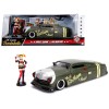1951 Mercury Matt Green with Harley Quinn Diecast Figurine 'DC Comics Bombshells' Series 1/24 Diecast Model Car by Jada