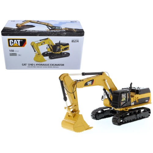 CAT Caterpillar 374D L Hydraulic Excavator with Operator 'High Line' Series 1/50 Diecast Model by Diecast Masters