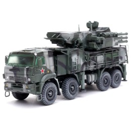 Pantsir S1 96K6 Self-Propelled Air Defense Weapon System Tri-Color Camouflage 'Russia's Armed Forces' 'Armor Premium' Series 1/72 Diecast Model by Panzerkampf