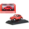 1966 Volkswagen Beetle 'Coca-Cola' Red 1/72 Diecast Model Car by Motorcity Classics