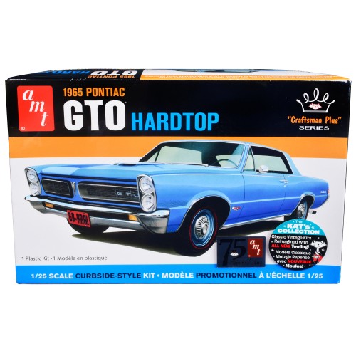 Skill 2 Model Kit 1965 Pontiac GTO Hardtop 'Craftsman Plus' Series 1/25 Scale Model by AMT