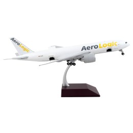 Boeing 777F Commercial Aircraft 'AeroLogic' White 'Gemini 200 - Interactive' Series 1/200 Diecast Model Airplane by GeminiJets