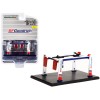 Adjustable Four-Post Lift 'BFGoodrich' White and Red 'Four-Post Lifts' 'Four-Post Lifts' Series 4 1/64 Diecast Model by Greenlight