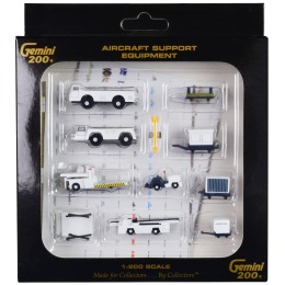 Airport Support Equipment Set of 10 pieces 'Gemini 200' Series Diecast Models by GeminiJets